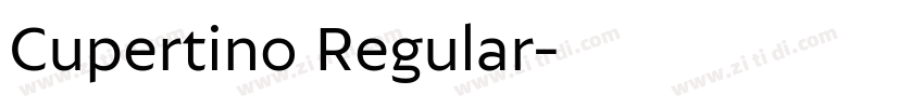 Cupertino Regular字体转换